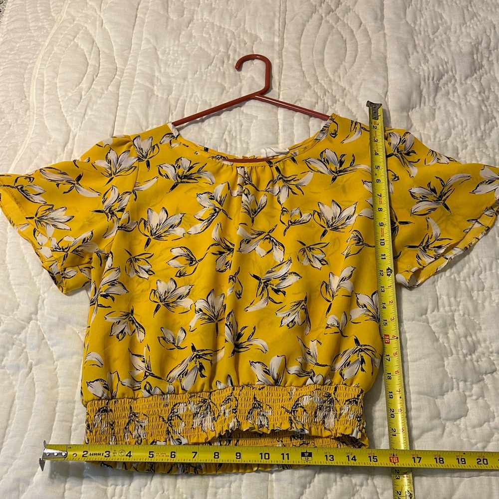 Sienna Sky Yellow Floral Blouse